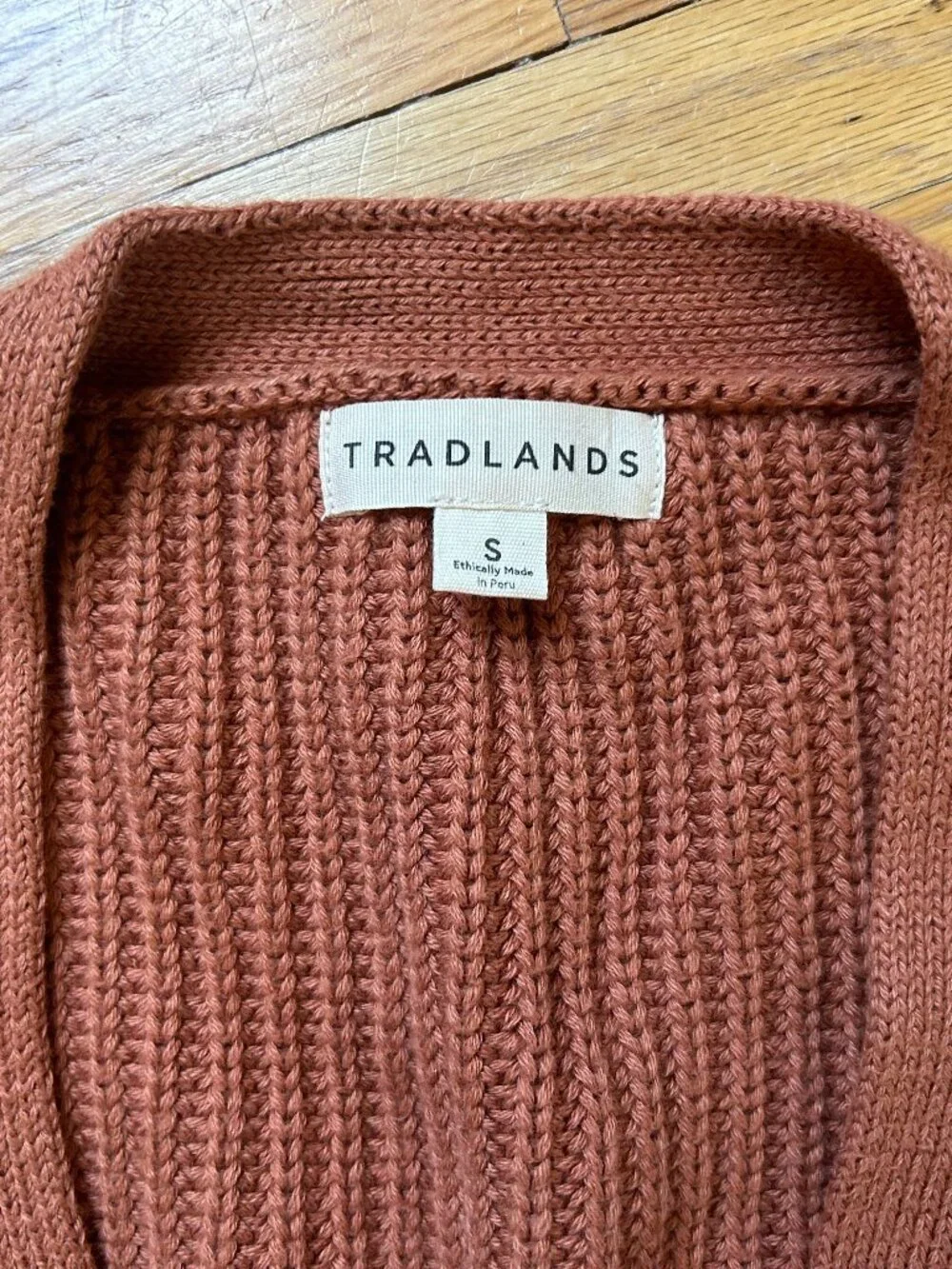 Tradlands Shelter Cardigan Sienna Sz S